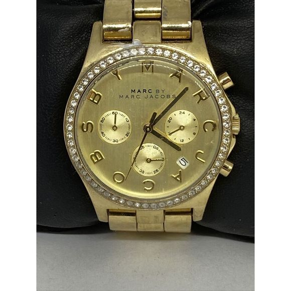 Marc Jacobs MBM3105 Women's Gold Stainless Steel Analog Dial Quartz Watch XX894 - Picture 2 of 12